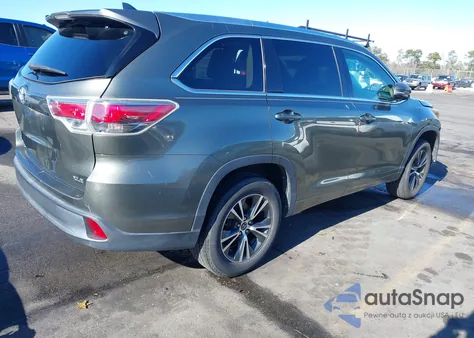 2016 Toyota Highlander Xle V6 z USA, uszkodzony, nr VIN 5TDKKRFH1GS173036